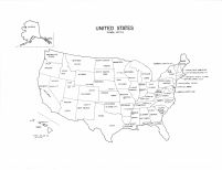 United States Map, Cherokee County 1982